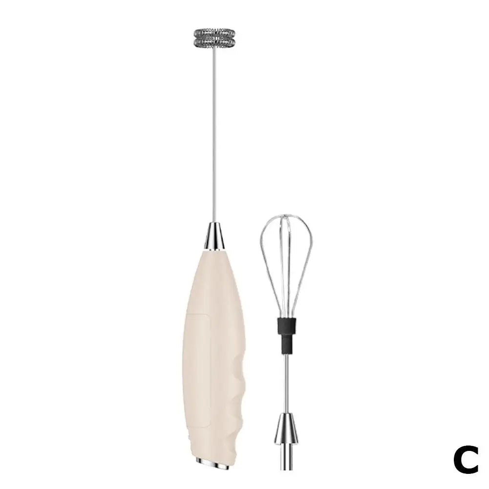Wireless Electric Milk Frother & Egg Beater – 2-in-1 Mixer Electric Milk Frother Richie's Yellow