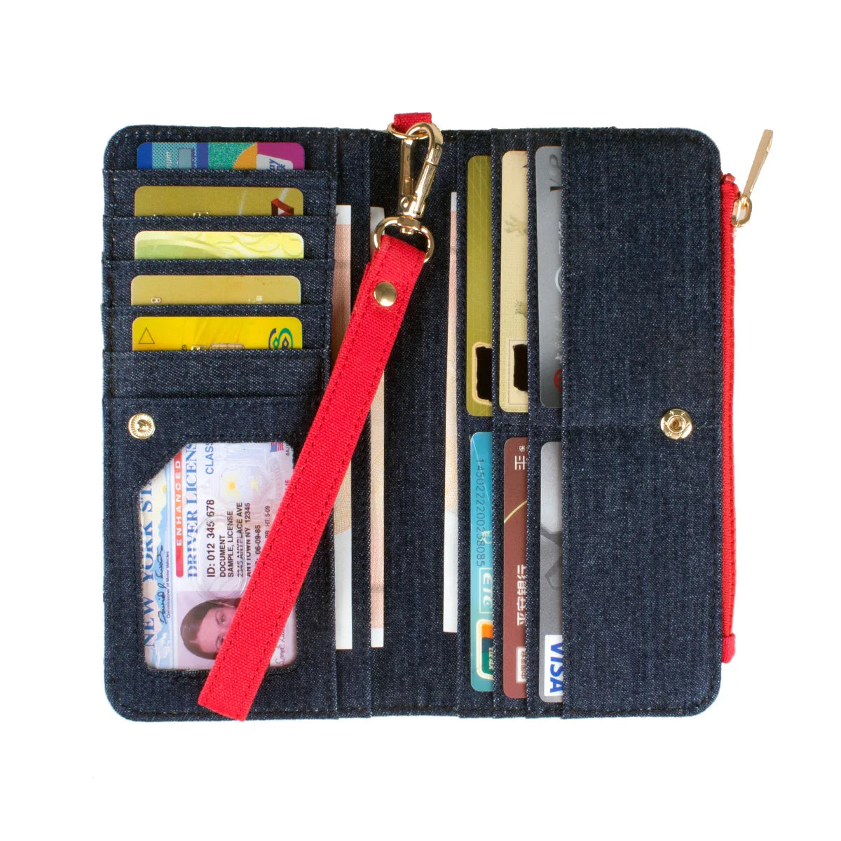 Women's Denim Large Capacity Wallet & Card Holder – A10199 Women's Wallet Richie's
