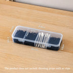 4-Compartment Transparent Jewelry & Hair Clips Storage Box Jewelry Storage Box Richie's
