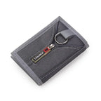 Nylon Trifold Wallet – Unisex Coin, Card & ID Holder Trifold Wallet Richie's GRAY