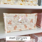 Square Wicker Cotton Storage Basket – Floral Stripe Organizer Storage Basket Richie's
