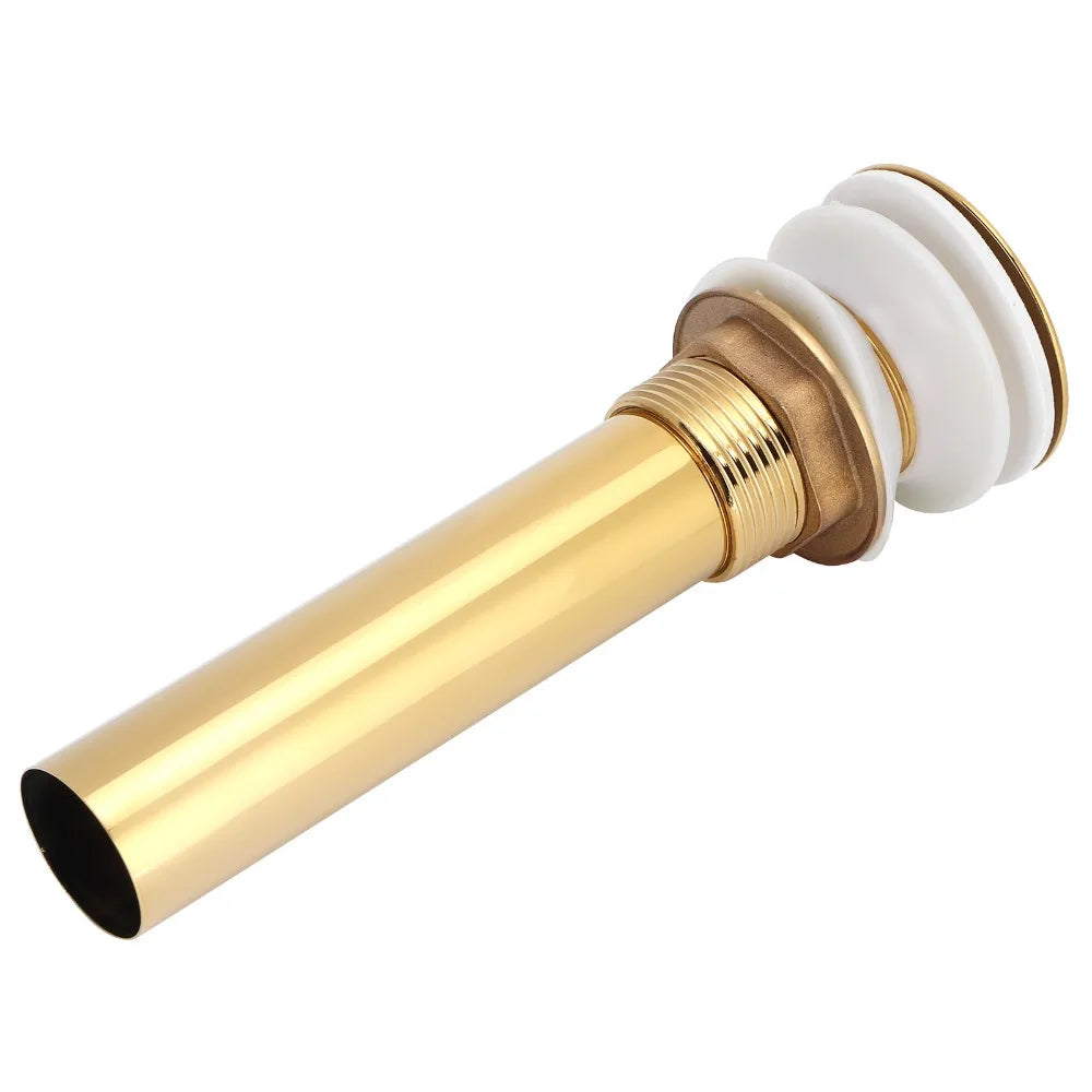Gold Brass Flap Basin Drain – Anti-Clog Polished Finish Basin Sink Drain Richie's