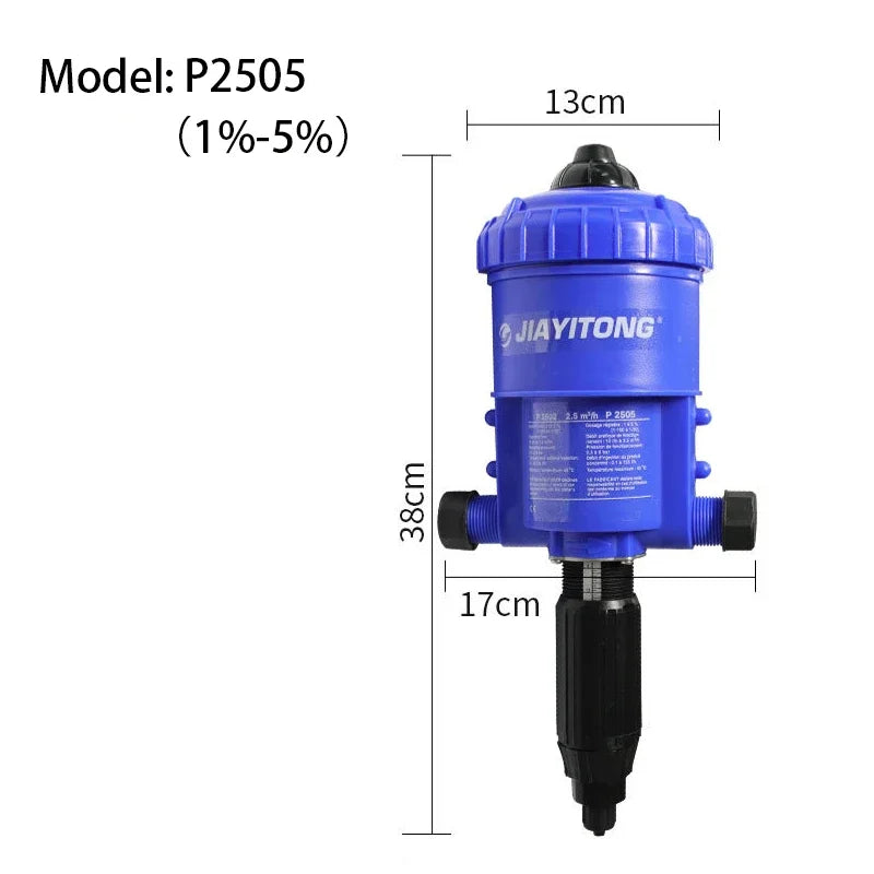 Proportional Dosing Pump PVC Fertilizer Injector | Water Driven Fertilizer Dosing Pump Richie's P2505