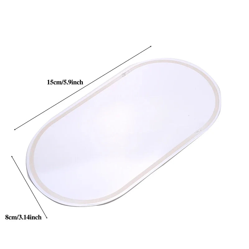 Car Sun Visor Vanity Mirror – HD Stainless Steel Makeup Mirror Car Visor Mirror Richie's Oval-L
