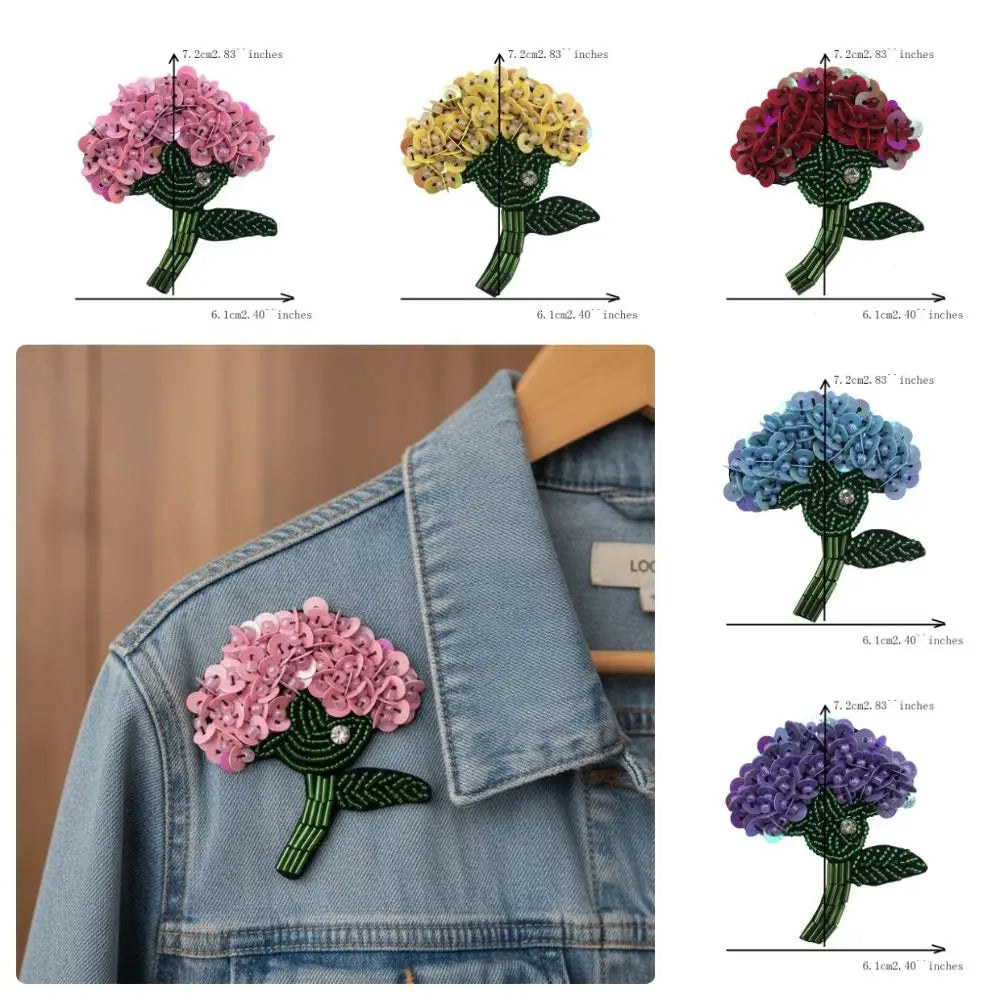 Beaded Sequined Floral Applique Patch – DIY Sewing Embroidery Embroidery Applique Patch Richie's