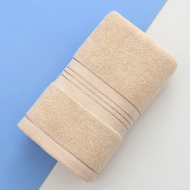 Thickened 100% Cotton Towel – Soft, Absorbent, Skin-Friendly Cotton Bath Towel Richie's beige 1pc 35x75cm