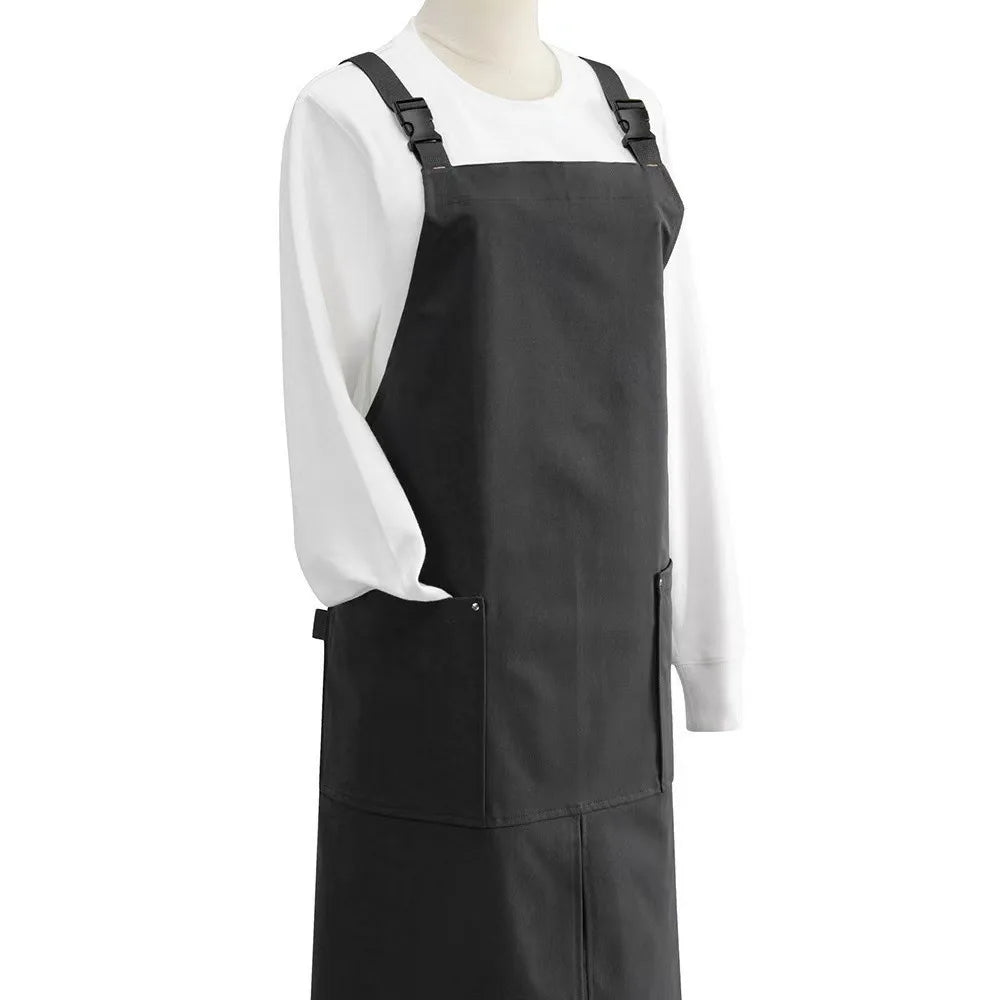Waterproof Kitchen Apron with Pockets & H-Shaped Straps Kitchen Work Apron Richie's Black