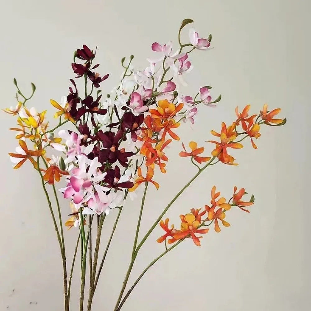 73cm Faux Butterfly Orchid Artificial Flower 3 Fork Stem Artificial Flower Stem Richie's