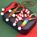 Mini Christmas Scarves – Red & Green Snowflake Holiday Decor Christmas Decor Scarves Richie's random colors 10pcs