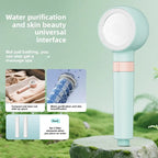Pressurized Handheld Shower Head with Purification Filter Handheld Shower Head Richie's blue