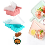 Extra Large Silicone Ice Cube Mold Reusable Freezer Tray & Lid Silicone Freezer Mold Richie's