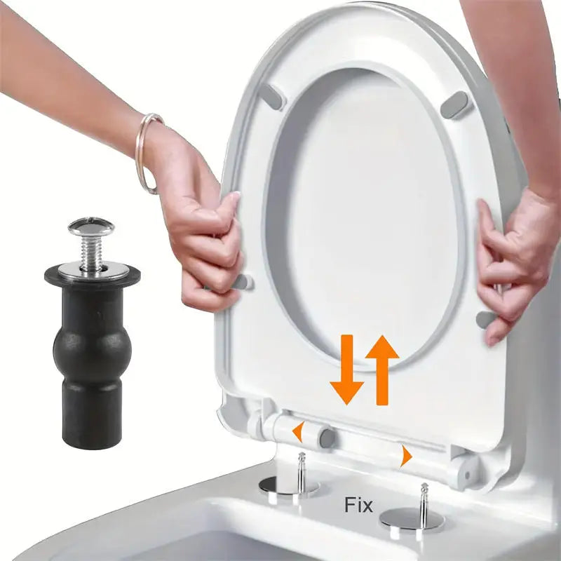 Toilet Seat Hinge Expansion Well Nut Screw Fixings 2/4pcs Toilet Seat Fixings Richie's