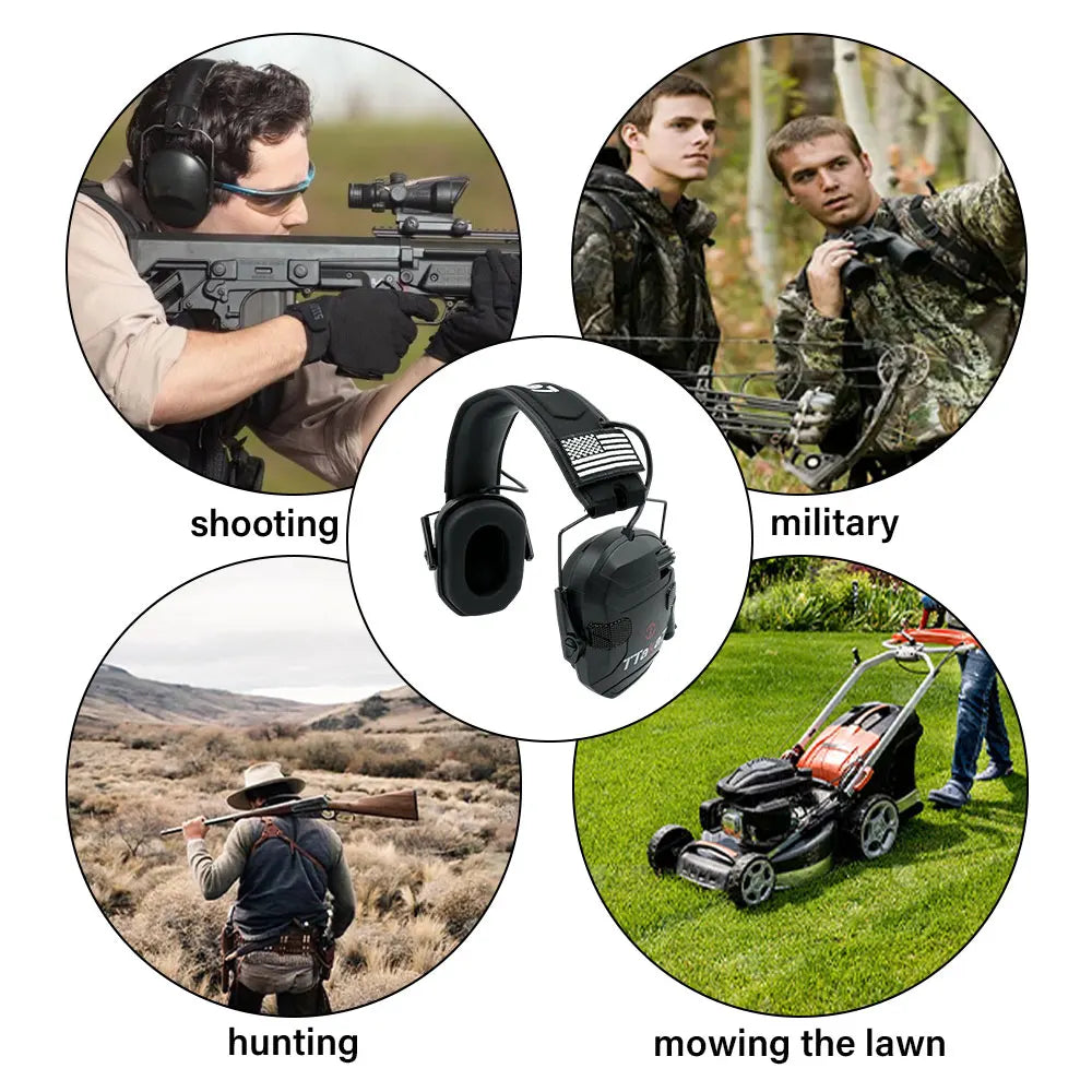 Tactical Electronic Shooting Earmuffs – 22NRR Hearing Protection Electronic Shooting Earmuffs Richie's