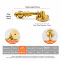 Vintage Zinc Alloy Drop Cabinet Pull Handle – European Style Cabinet Pull Handle Richie's Gold