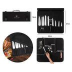 Oxford Chef Knife Roll Bag with Shoulder Strap | Large Capacity Knife Roll Bag Richie's