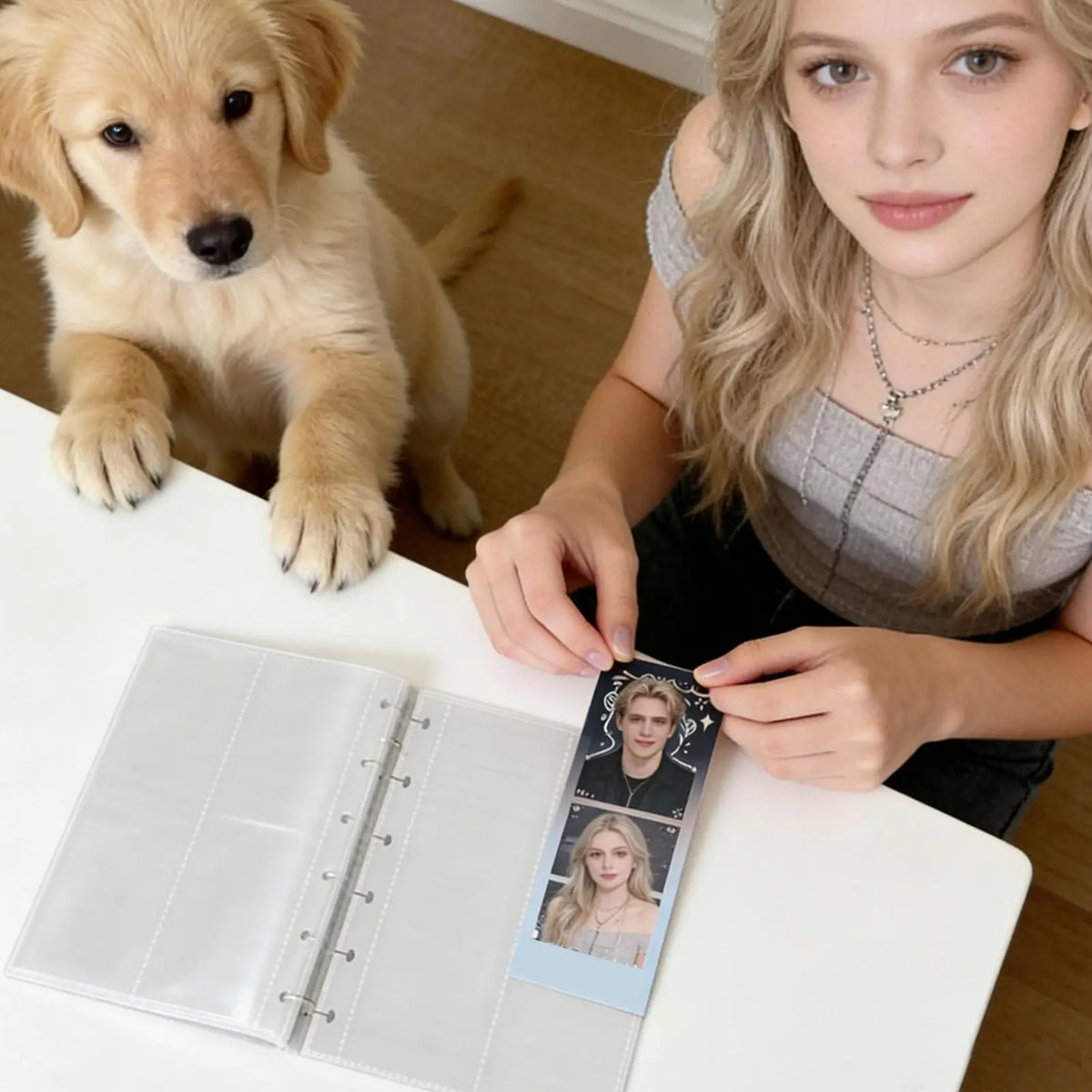 Photo Booth Album Book – Clear Keepsake Scrapbook Memory Book Photo Booth Album Richie's