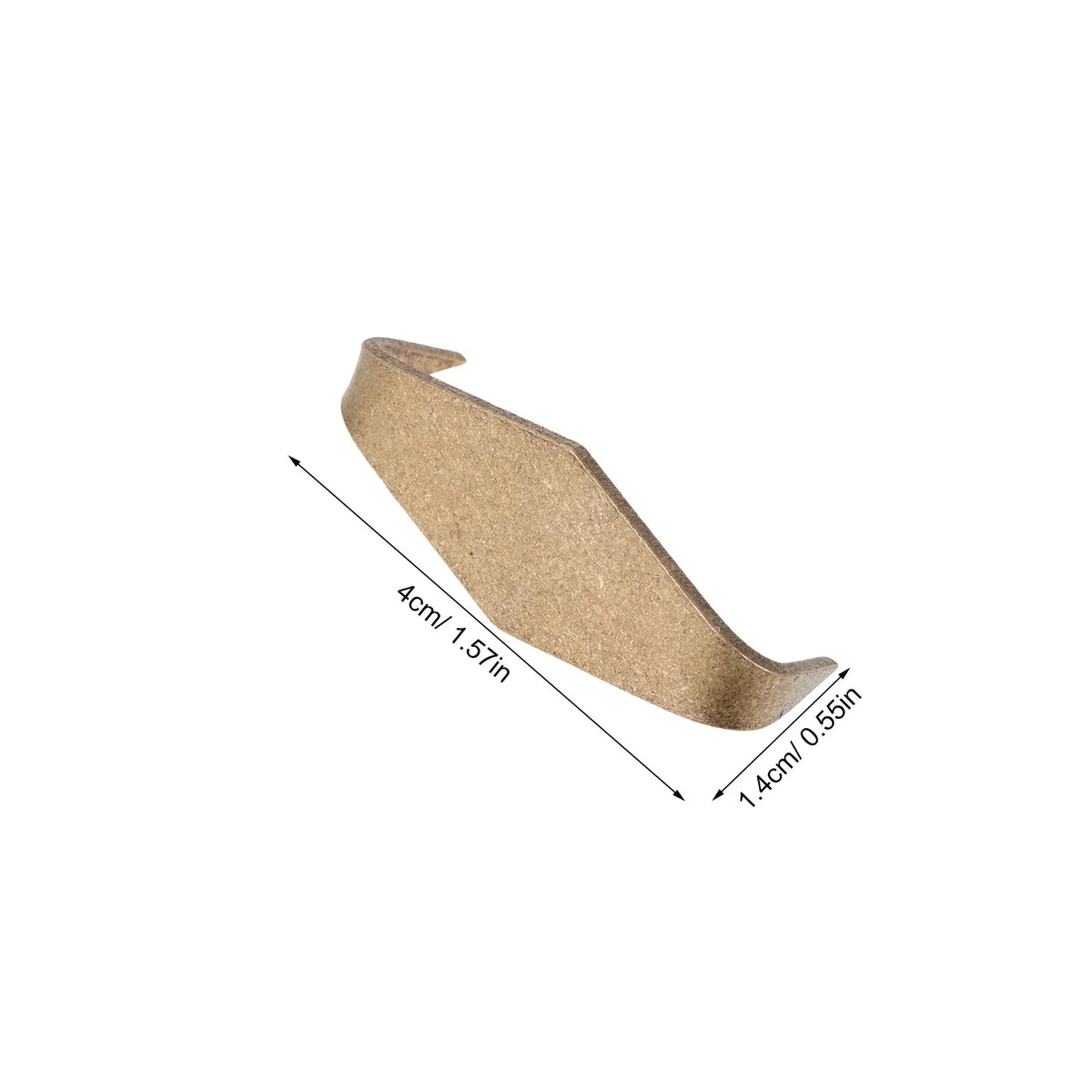 5Pcs Brass Rectangle Staples – Belt Keeper & Ceramic Repair Kit Brass Repair Staples Richie's 4X1.4X1.2CM
