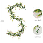 132-Flower Artificial Eucalyptus Vine – Faux Floral Wall Decor Artificial Floral Vine Richie's Pink