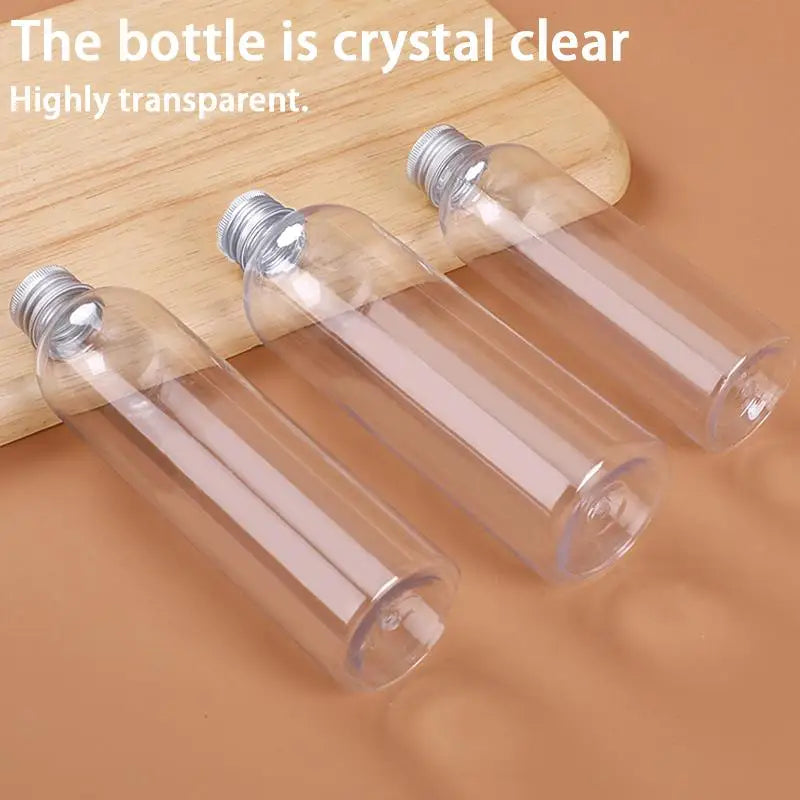 Clear Plastic Bottles with Aluminum Cap – 5ml to 500ml Cosmetic Storage Bottles Richie's