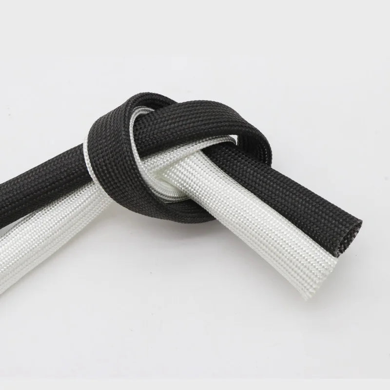 Fiberglass Braided Sleeve 1–50mm High-Temp Insulated Wire Wrap Fiberglass Wire Sleeve Richie's