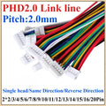 5Pcs PHD 2.0mm Female Connector Plug Socket – Multi-Pin Cable Wire Cable Connector Richie's 2x12P Reverse Direction 300mm