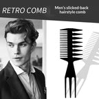 Men's Styling Comb Set – Wide Tooth, Texture & Anti-Static Hair Styling Comb Set Richie's