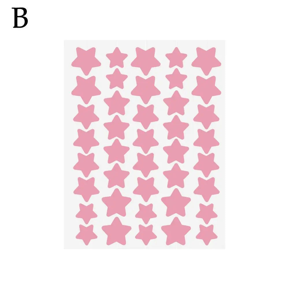 40pcs Star-Shaped Hydrocolloid Pimple Patches – Colorful Cover Pimple Patches Richie's pink 40pcs