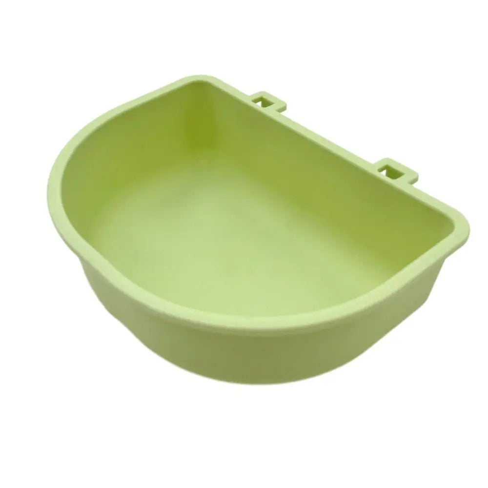 Portable Plastic Dog Hanging Bowl for Cage & Pet Carrier Pet Hanging Bowl Richie's green