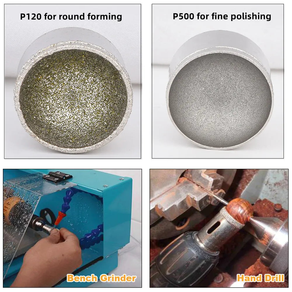 Spherical Concave Grinding Head 3–25mm | Rotary Tool Burr Rotary Abrasive Burr Richie's