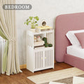 3-Tier Bathroom Corner Storage Rack with Door | Floor Standing Bathroom Storage Rack Richie's Default Title