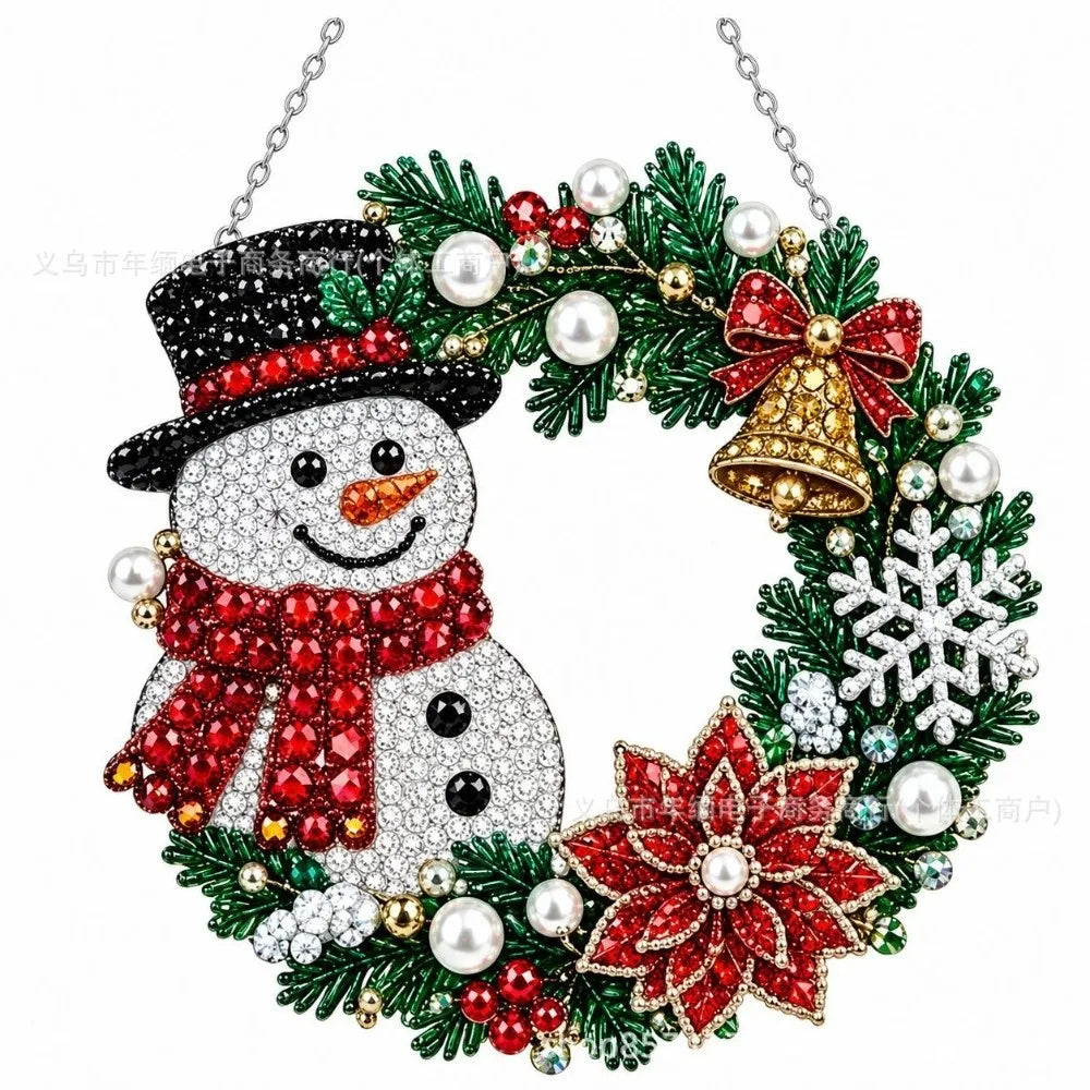 Christmas Diamond Art Suncatcher – Acrylic Pearl Window Hanging Christmas Suncatcher Richie's 2 25cm