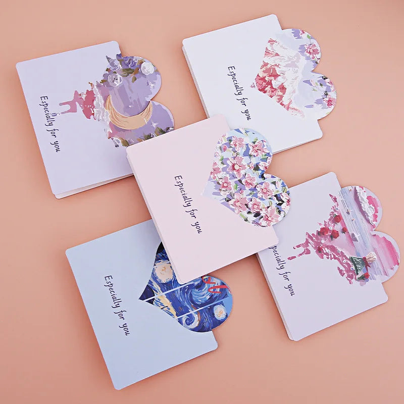 10pcs Oil Painting Style Greeting Cards – Holiday & Birthday Greeting Card Set Richie's Random style 10pcs