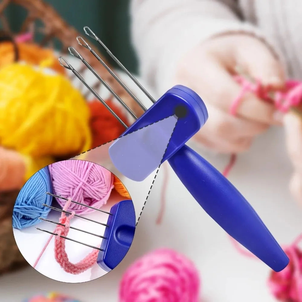 Ergonomic Latch Hook Tool – Portable Cord Knitting Hook Latch Hook Knitting Tool Richie's