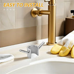 No-Drill ABS Shower Rod Towel Hook – Rustproof Electroplated Shower Rod Hook Richie's Default Title