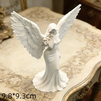 Praying Guardian Angel Statue 3D Printed Religious Figurine Decorative Figurine Richie's A1