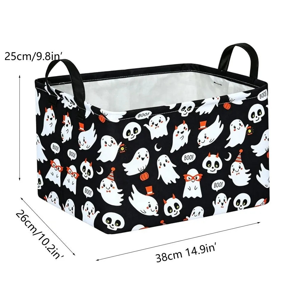Halloween Storage Basket Foldable Bat Bin Large Capacity Halloween Storage Basket Richie's