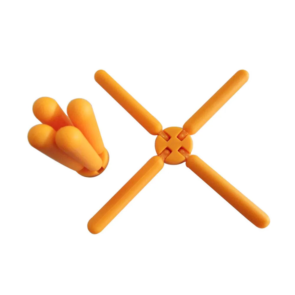 Folding Silicone Cross Placemat – Pot Pad & Phone Stand Silicone Trivet Mat Richie's