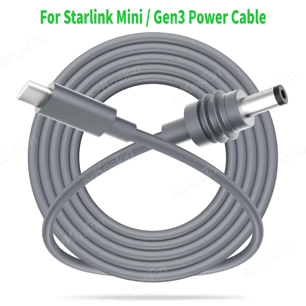USB-C to DC Power Cable for Starlink Mini Gen3 – 0.3m USB-C Power Cable Richie's