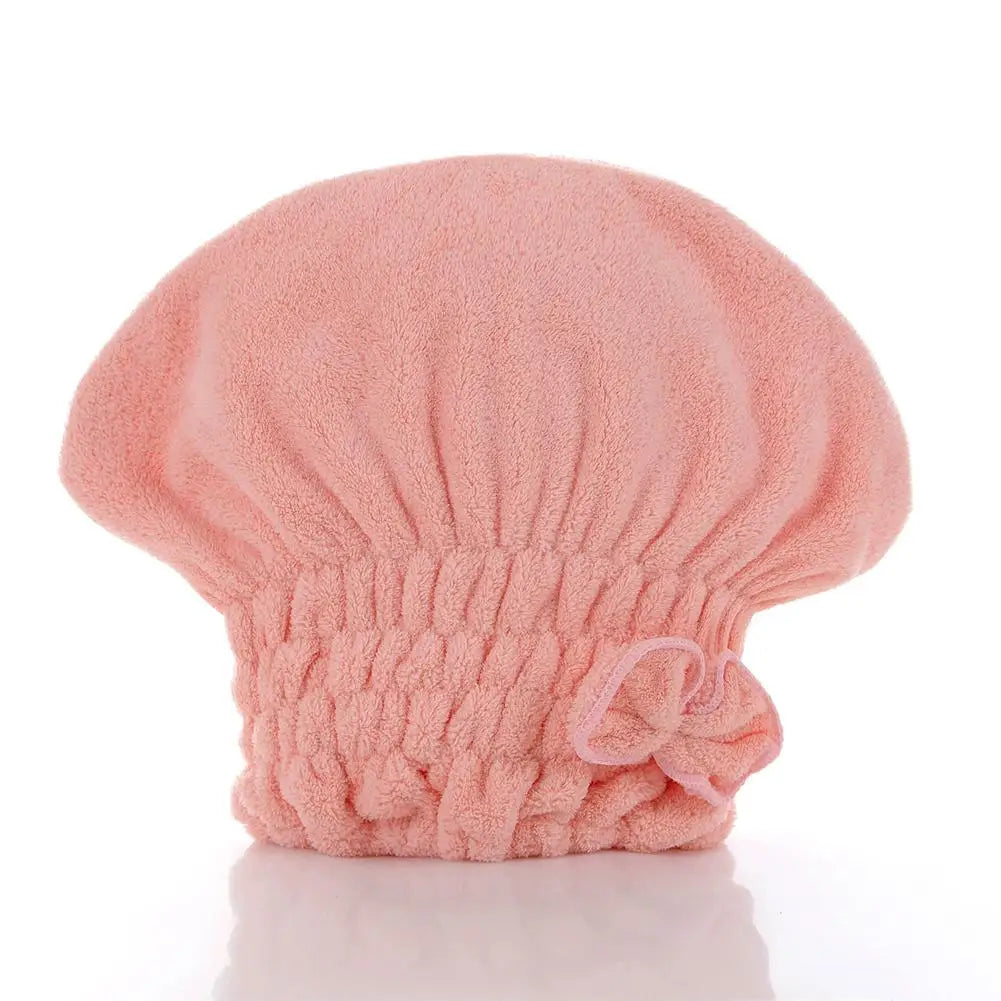 Microfiber Hair Drying Towel Wrap – Anti-Frizz Bow Knot Turban Hair Drying Wrap Richie's pink