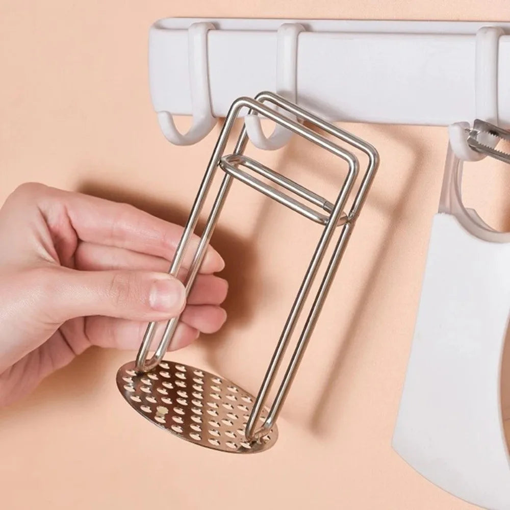 304 Stainless Steel Potato Masher – Dense Mesh Vegetable Press Kitchen Masher Tool Richie's