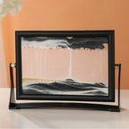 Rotatable Flowing Sand Art Picture – Home Décor Gift Sand Art Decoration Richie's black 7inch