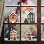 Christmas Snow Village Window Clings – Removable Winter Stickers Window Clings Richie's