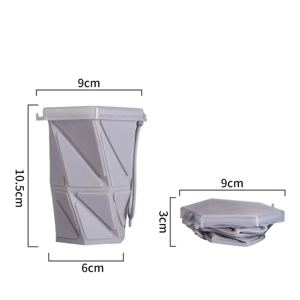 Silicone Foldable Water Cup 260ml with Lid | Collapsible Mug Collapsible Travel Cup Richie's