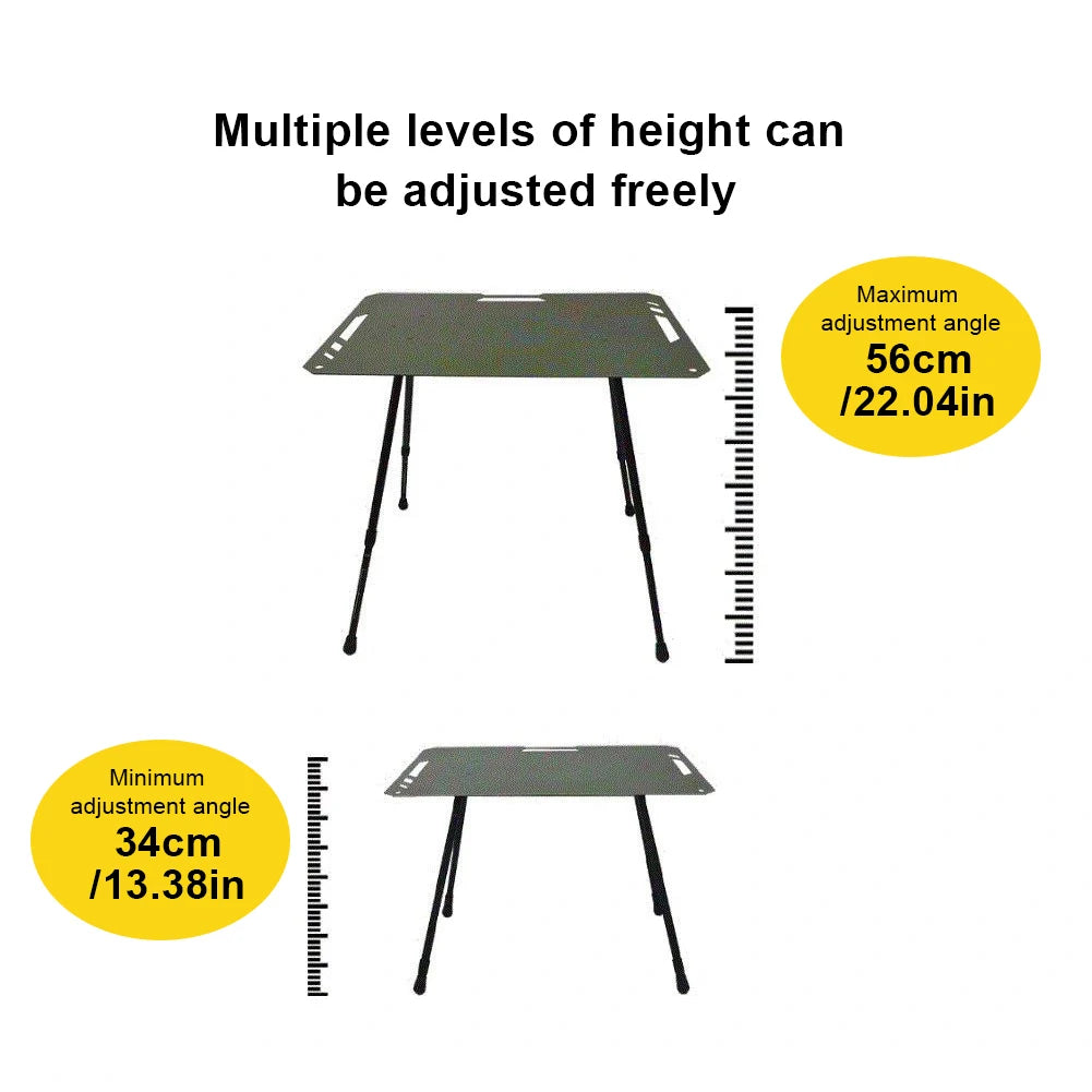 Foldable Metal Camping Table Legs – Adjustable Height DIY Folding Table Legs Richie's