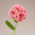 Handmade Crochet Carnation Bouquet – Colorful Knit Wool Flowers Crochet Flower Bouquet Richie's Watermelon Red