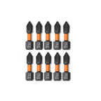 10Pcs PH2 Magnetic Screwdriver Bits – Chrome Vanadium Impact Screwdriver Bit Set Richie's Red