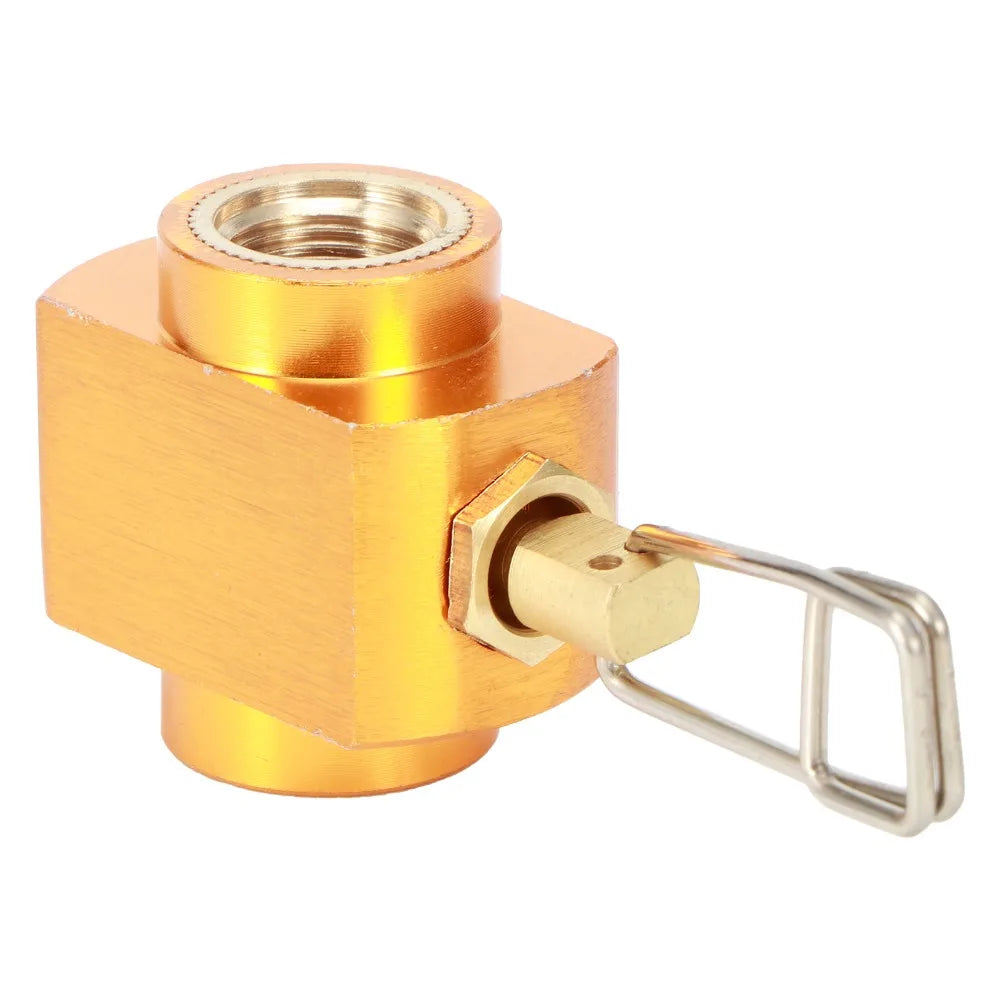 Brass Gas Refill Adapter Valve – Threaded Camping Fuel Connector Gas Refill Adapter Richie's