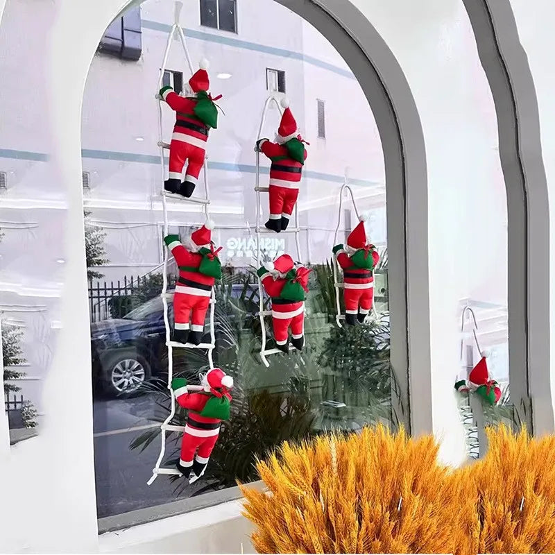 Santa Claus Climbing Ladder Christmas Hanging Decoration Doll Christmas Hanging Decoration Richie's