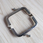 15cm Silver Embossed Metal Purse Frame – DIY Kiss Lock Clasp Purse Frame Clasp Richie's