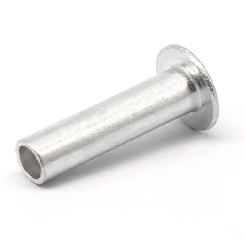 50PCS M4 Aluminum Half-Hollow Flat Round Head Rivets Multi-Size Aluminum Rivets Richie's